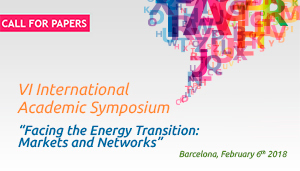International academic symposium 'Facing the Energy Transition: Markets and Networks'